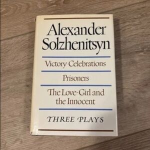 Three Plays by Alexander Solzhenitsyn 1986 Hardcover 1st Amer Edition Russian